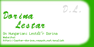 dorina lestar business card